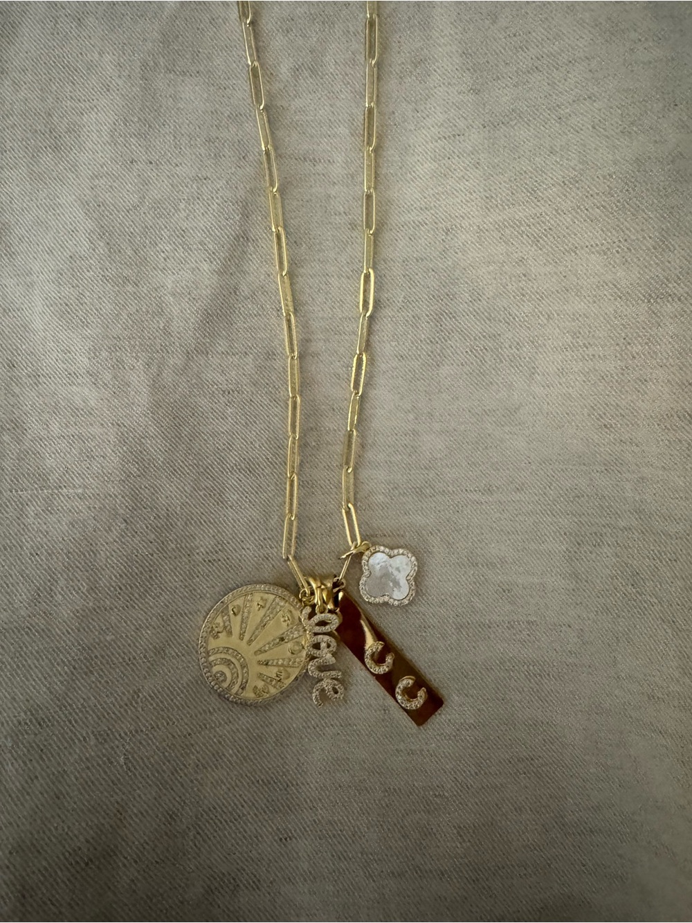 Multi Charm Necklace. Charms are removable.